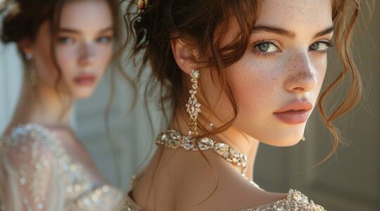 Associer bijoux et robes de princesse pour une cérémonie de conte de fées