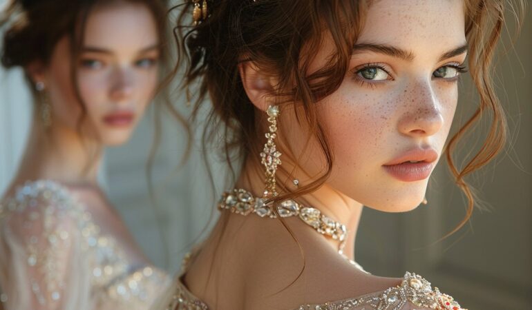 Associer bijoux et robes de princesse pour une cérémonie de conte de fées