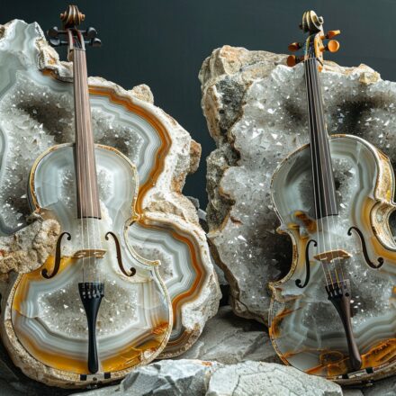 Instruments de musique faits à partir de minéraux : une fusion entre art et nature