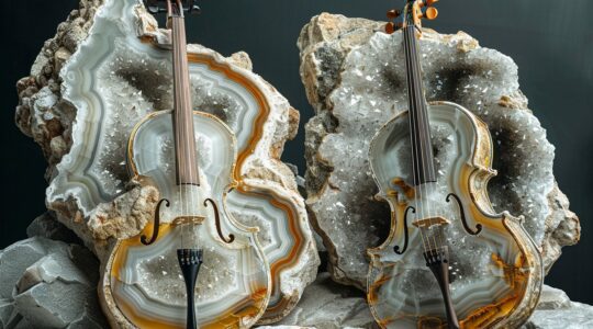 Instruments de musique faits à partir de minéraux : une fusion entre art et nature