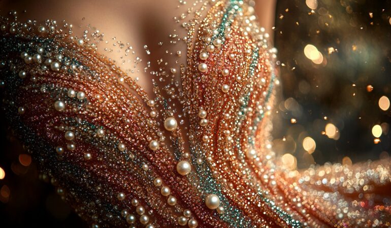 Associer perles et sequins pour une robe charleston étincelante