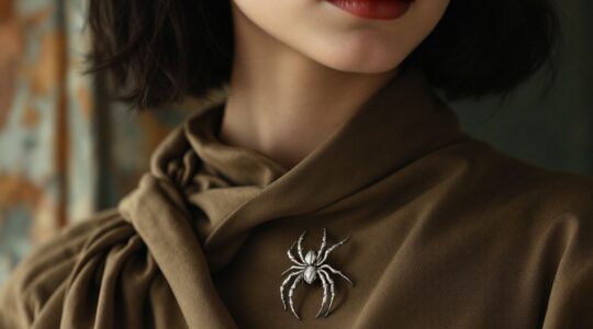 Porter une broche araignée : audace ou élégance mystérieuse ?