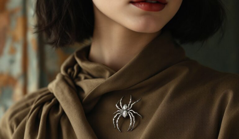 Porter une broche araignée : audace ou élégance mystérieuse ?