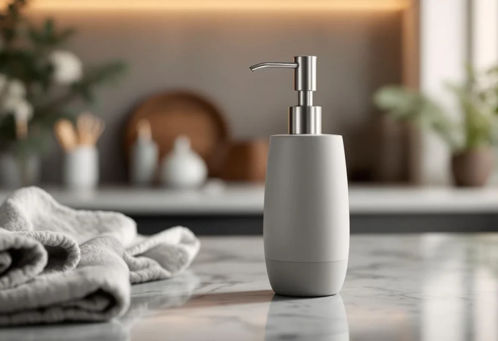 Distributeur de savon design : l’accessoire moderne pour sublimer salle de bain et cuisine