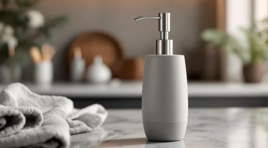Distributeur de savon design : l’accessoire moderne pour sublimer salle de bain et cuisine