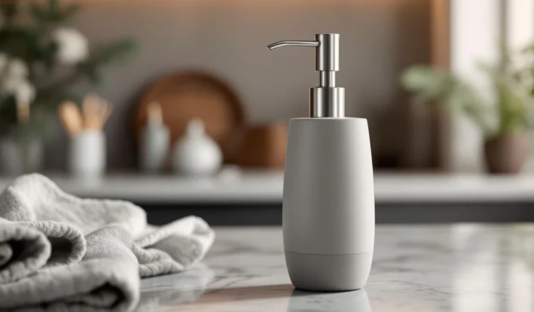 Distributeur de savon design : l’accessoire moderne pour sublimer salle de bain et cuisine
