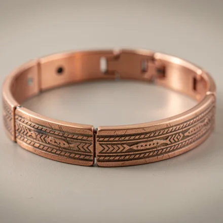 Bracelet magnétique en cuivre pur pour homme : style, bien-être et tradition réunis