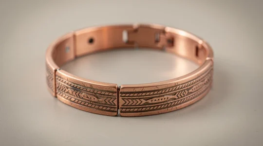 Bracelet magnétique en cuivre pur pour homme : style, bien-être et tradition réunis