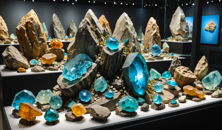 Musées de minéraux à Chonburi avec fossiles et pierres locales