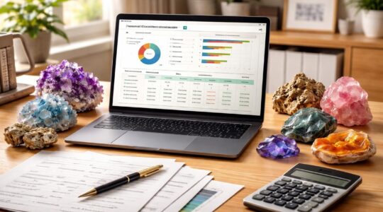 Calculer le budget pour sa collection de minéraux avec un fichier de suivi personnalisé