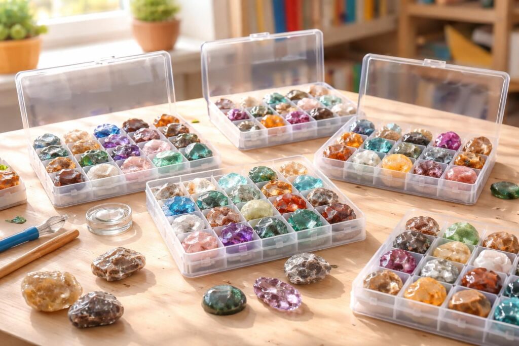 découvrez la collection de minéraux buki science, idéale pour initier les enfants à la géologie avec des coffrets éducatifs et ludiques.
