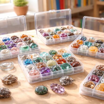 Collection de minéraux pour initier enfants géologie avec coffrets Buki Science