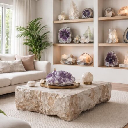 Intégrer des pierres naturelles et minéraux dans votre décoration pour un style géologique unique