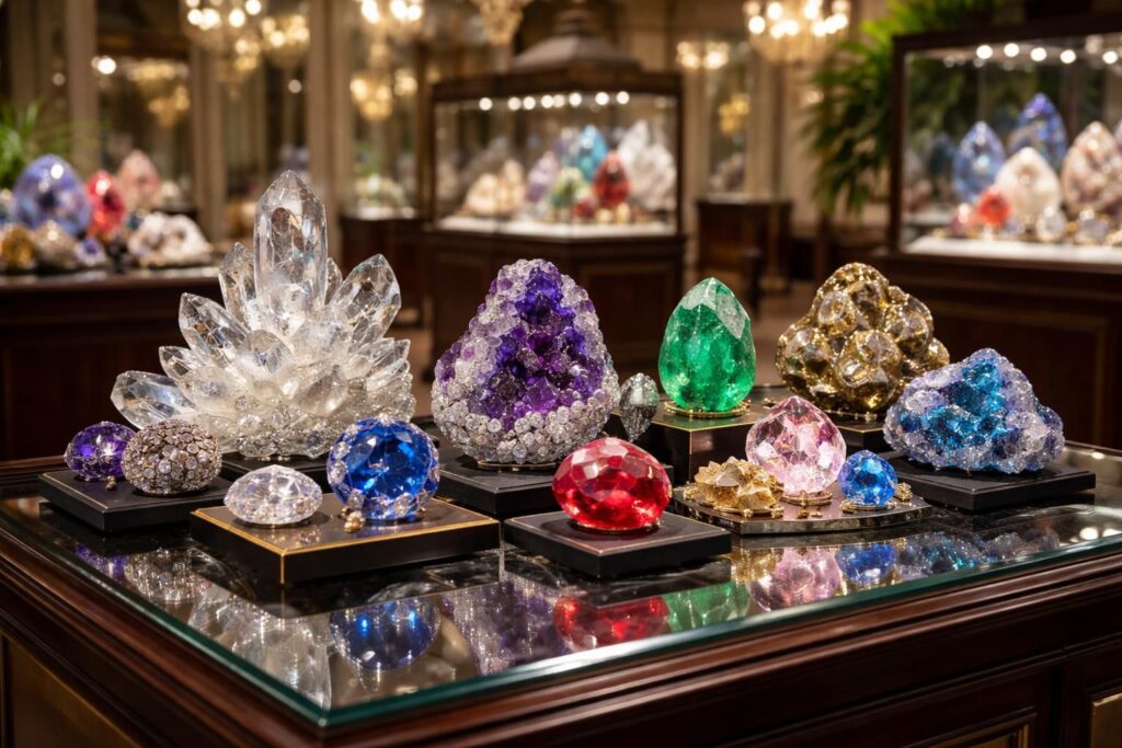 découvrez les collections exclusives muséum paris et minéraux expo pour offrir des pierres précieuses et minéraux d'exception, parfaits pour des cadeaux uniques et précieux.