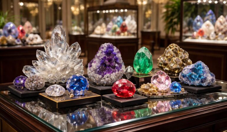 Offrir des pierres précieuses et minéraux avec les collections Muséum Paris et Minéraux Expo
