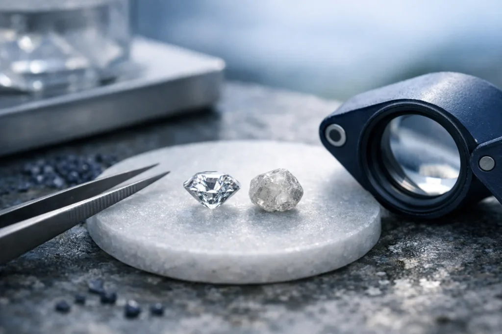 Diamant de synthèse : la norme ISO 18323 impose de le dire