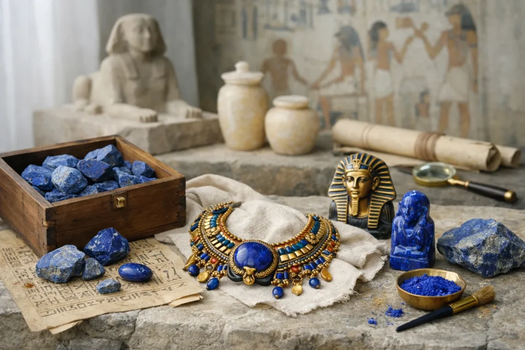 Le lapis-lazuli de l’Égypte ancienne : un bleu venu d’Afghanistan